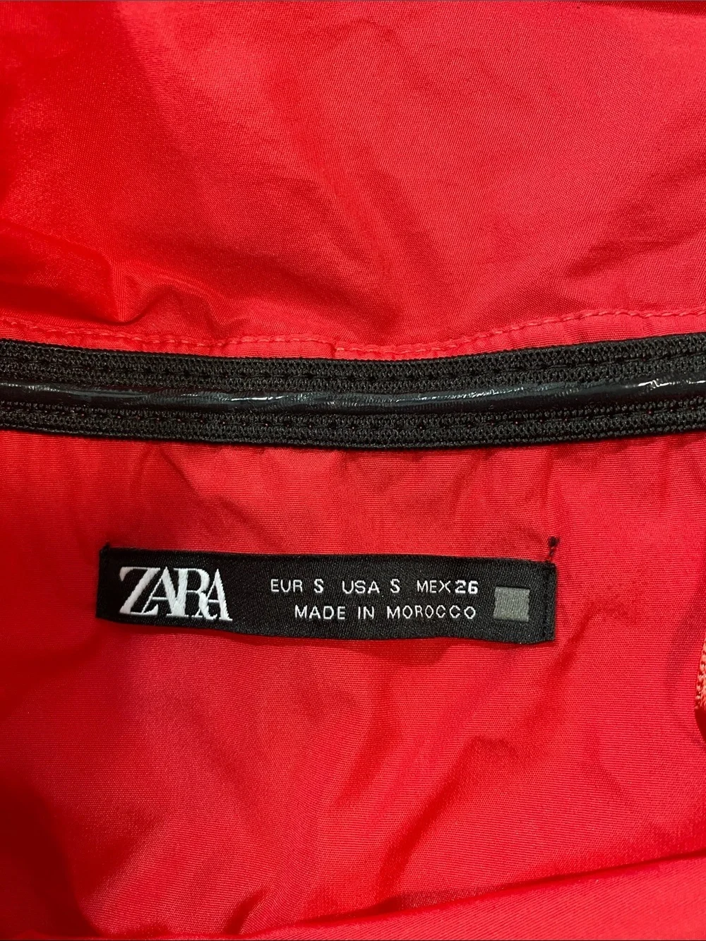 Zara Bright Red One-Shoulder Ruched Mini Dress Size S